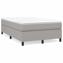 Boxspring met matras stof lichtgrijs 120x200 cm 120 x 200 cm 35 cm