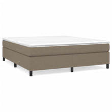Boxspring met matras stof taupe 160x200 cm 160 x 200 cm 35 cm