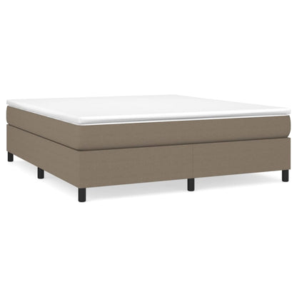 Boxspring met matras stof taupe 180x200 cm 180 x 200 cm 35 cm