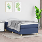 Boxspring met matras stof blauw 80x200 cm 80 x 200 cm 35 cm