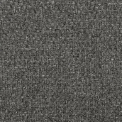 Boxspring met matras stof donkergrijs 140x190 cm 140 x 190 cm 35 cm