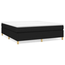 Boxspring met matras stof zwart 180x200 cm 180 x 200 cm 35 cm