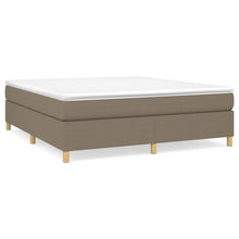 Boxspring met matras stof taupe 180x200 cm 180 x 200 cm 35 cm