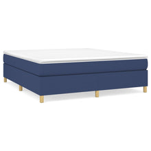 Boxspring met matras stof blauw 180x200 cm 180 x 200 cm 35 cm