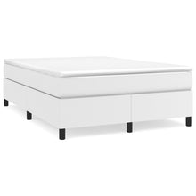 Boxspring met matras kunstleer wit 140x200 cm 140 x 200 cm 35 cm Wit