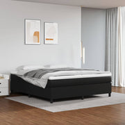 Boxspring met matras 160x200 cm kunstleer zwart