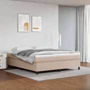Boxspring met matras 160x200 cm kunstleer cappuccino