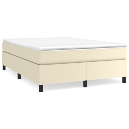 Boxspring Met Matras Kunstleer Kleurig Crème 180 x 200 cm