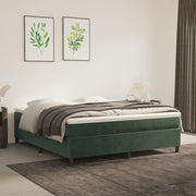 Boxspring met matras 180x200 cm fluweel donkergroen