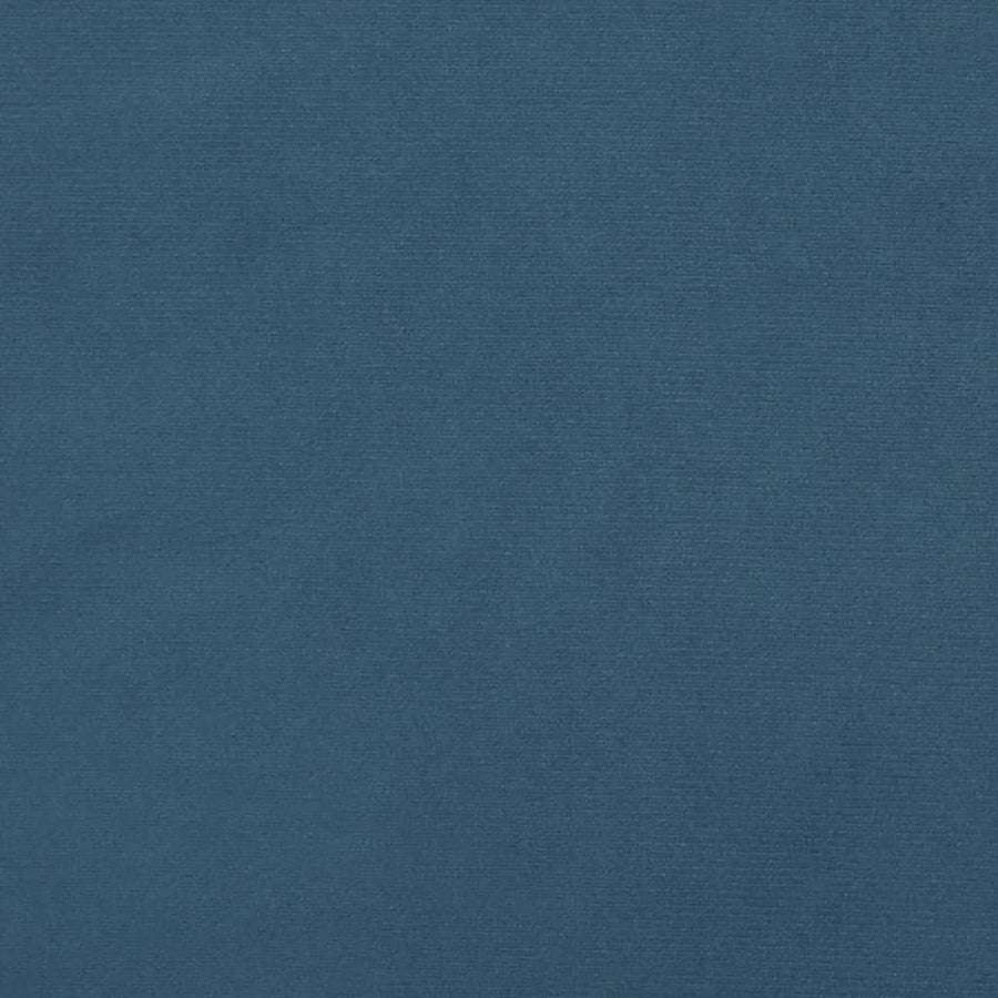 Boxspring met matras fluweel donkerblauw 200x200 cm 200 x 200 cm 35 cm