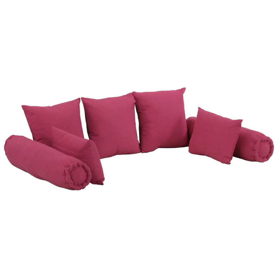 7-Delige Stof Roze Sierkussenset