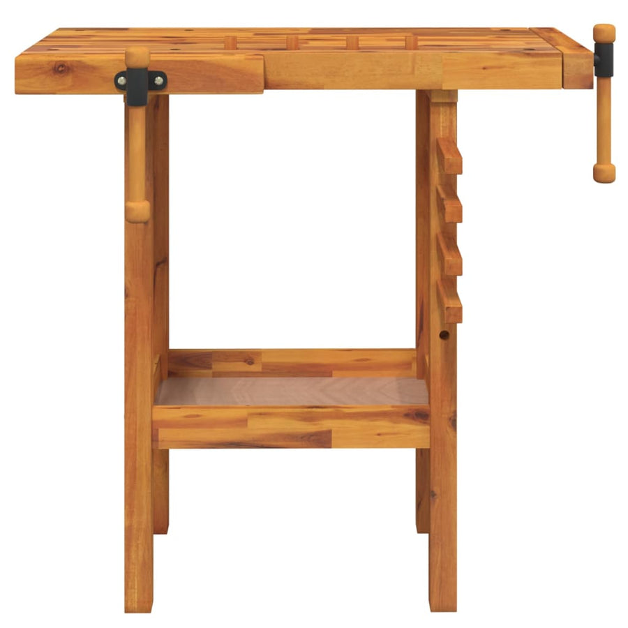 Werkbank Met Bankschroeven 92X48X83 Cm Massief Acaciahout
