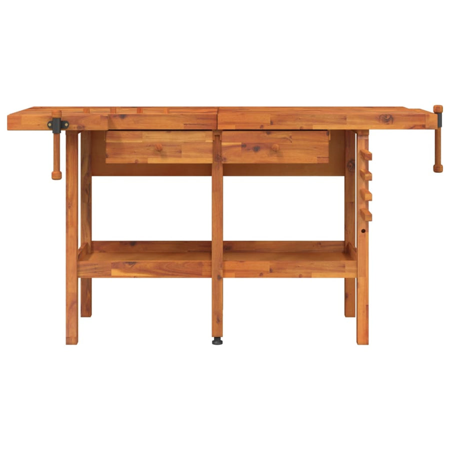 Werkbank Met Lades En Bankschroeven 162X62X83 Cm Acaciahout