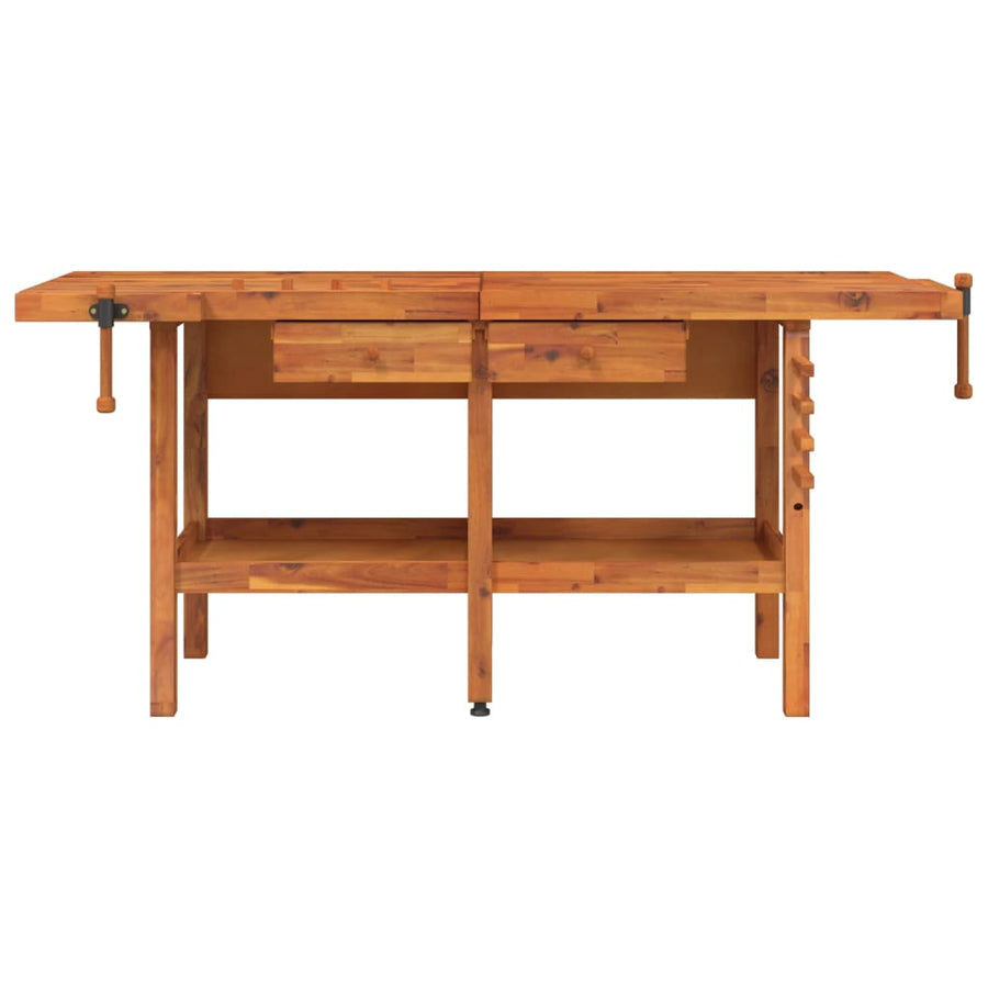 Werkbank Met Lades En Bankschroeven 92X62X83 Cm Acaciahout zonder kast
