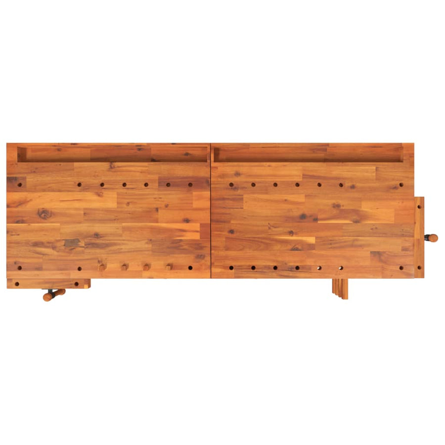 Werkbank Met Lades En Bankschroeven 92X62X83 Cm Acaciahout zonder kast