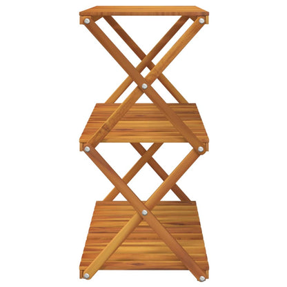 Schappenkast Inklapbaar 3-Laags 70X31X63 Cm Acaciahout Bruin