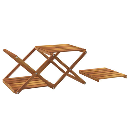 Schappenkast Inklapbaar 3-Laags 43X31X63 Cm Acaciahout Bruin