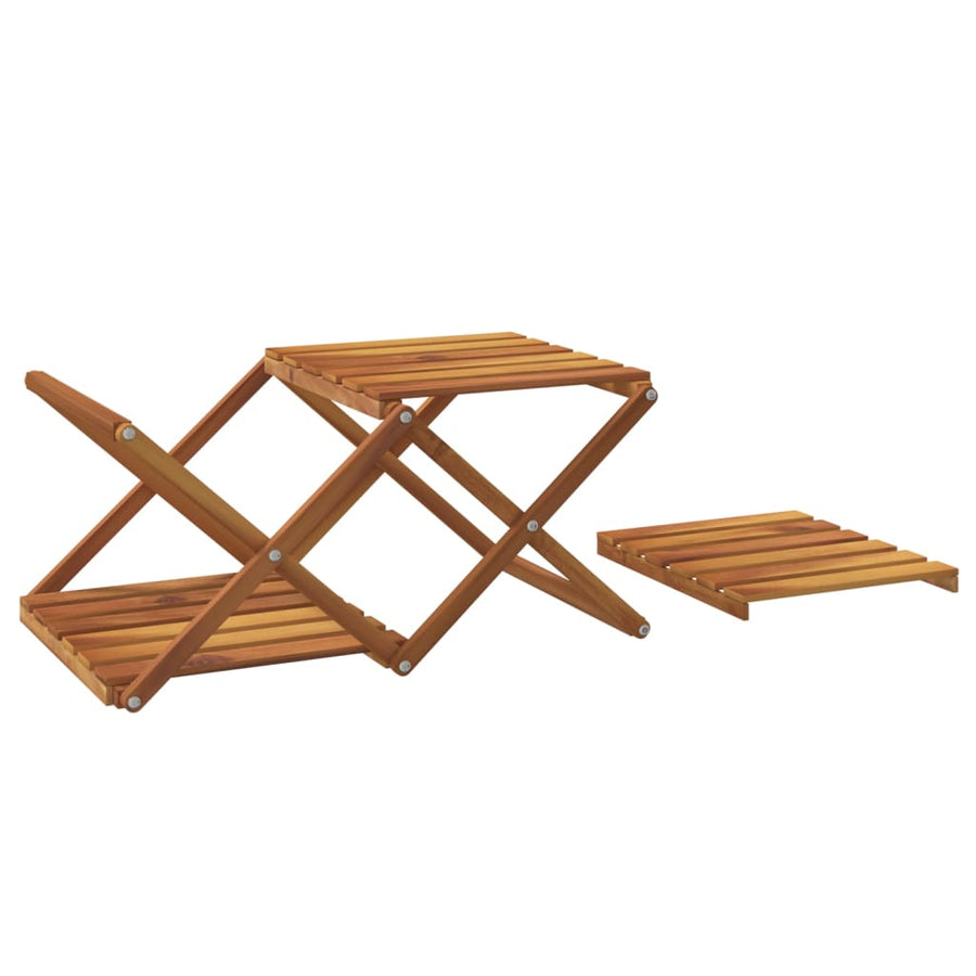 Schappenkast Inklapbaar 3-Laags 43X31X63 Cm Acaciahout Bruin