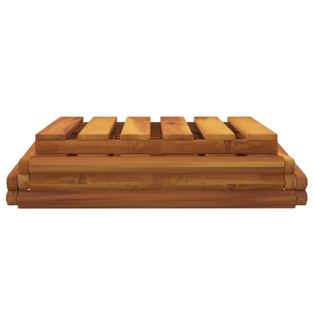 Schappenkast Inklapbaar 3-Laags 43X31X63 Cm Acaciahout Bruin