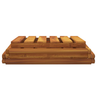 Schappenkast Inklapbaar 3-Laags 43X31X63 Cm Acaciahout Bruin