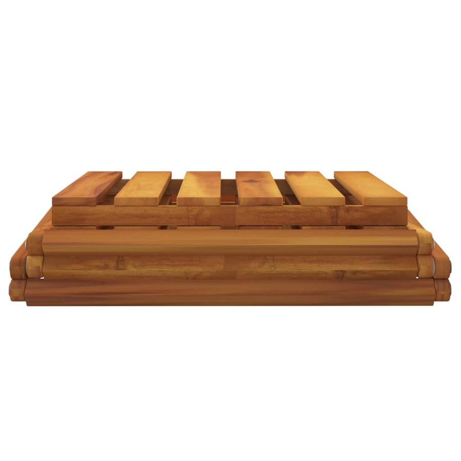 Schappenkast Inklapbaar 3-Laags 43X31X63 Cm Acaciahout Bruin