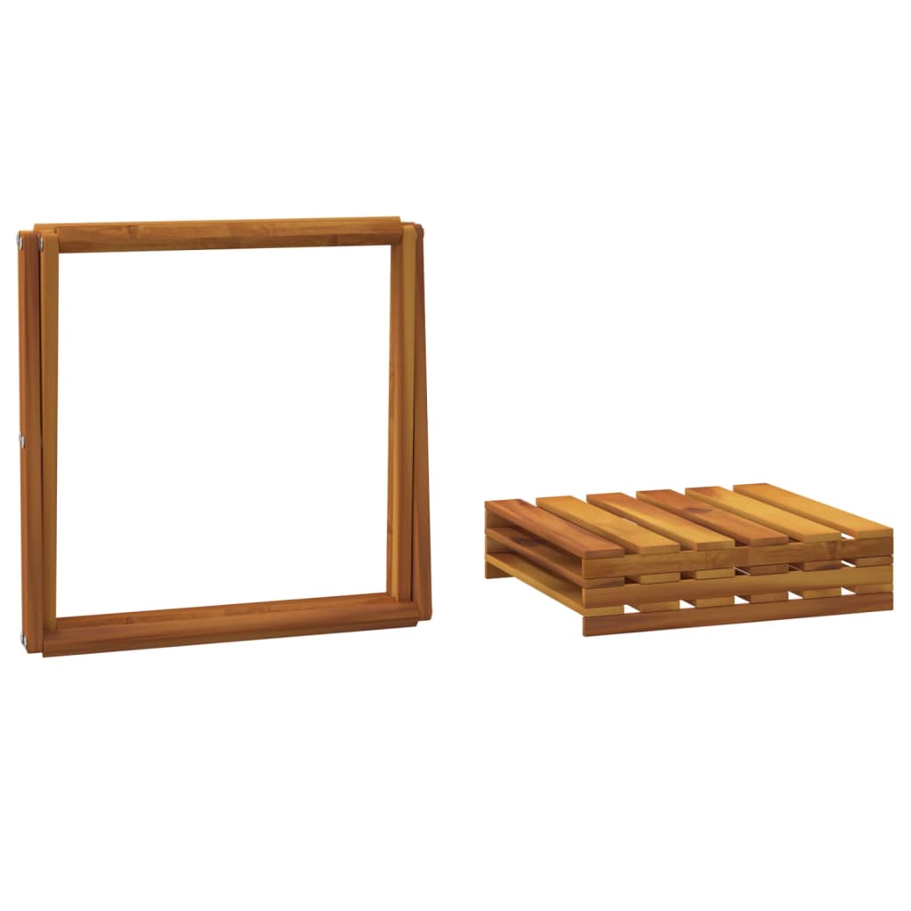 Schappenkast Inklapbaar 3-Laags 43X31X63 Cm Acaciahout Bruin