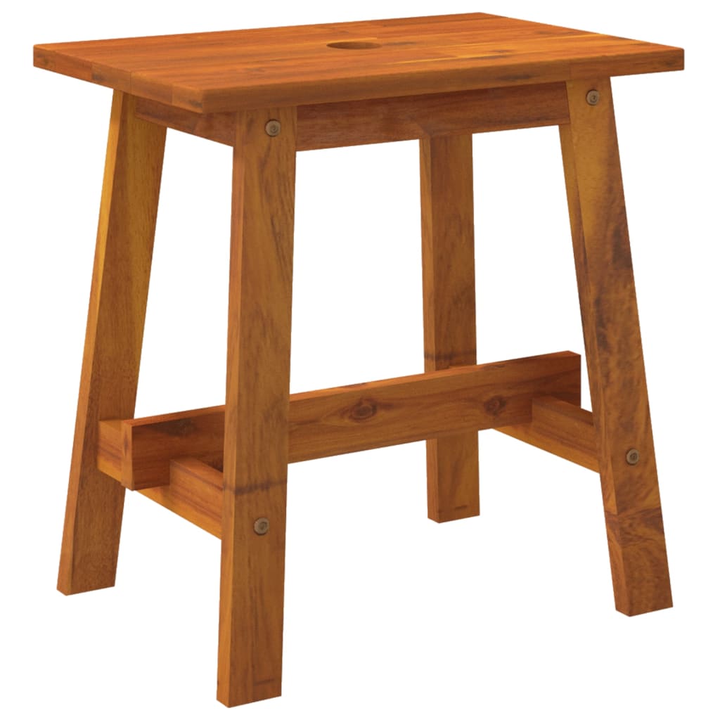 Kruk 45X29X45 Cm Rechthoekig Massief Acaciahout
