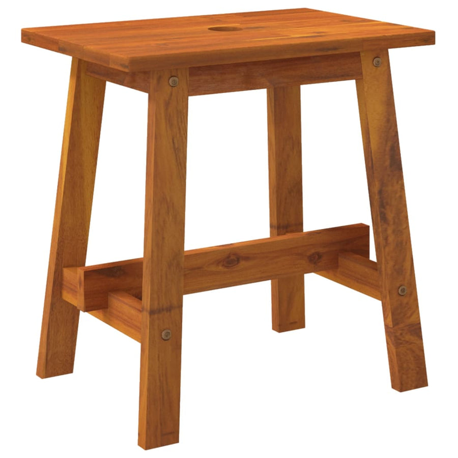 Kruk 45X29X45 Cm Rechthoekig Massief Acaciahout
