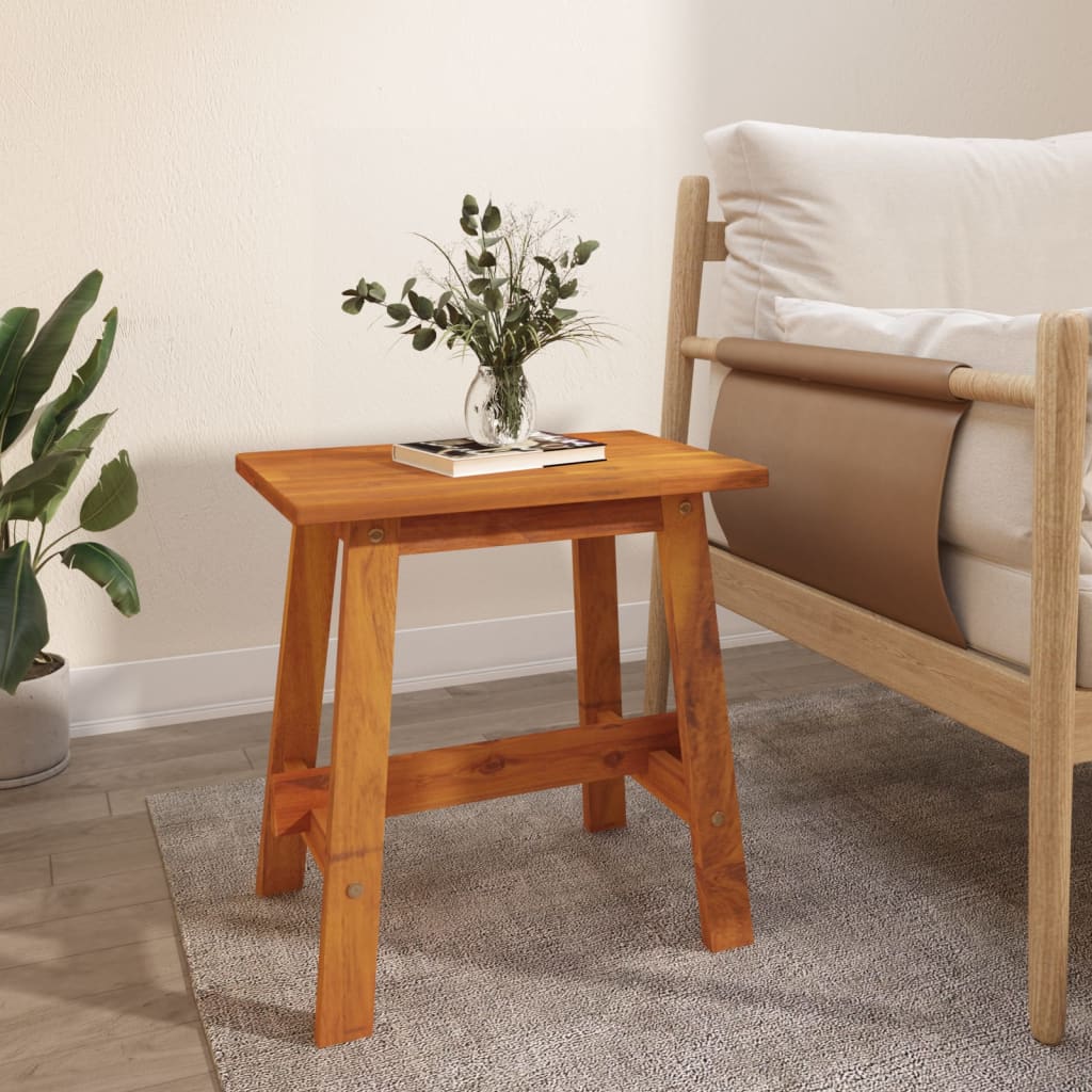 Kruk 45X29X45 Cm Rechthoekig Massief Acaciahout