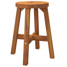 Kruk 38X38X45 Cm Rond Massief Acaciahout Bruin
