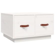 Salontafel 60X53X35 Cm Massief Grenenhout Wit