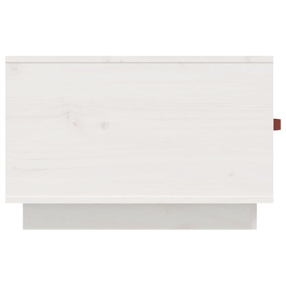 Salontafel 60X53X35 Cm Massief Grenenhout Wit