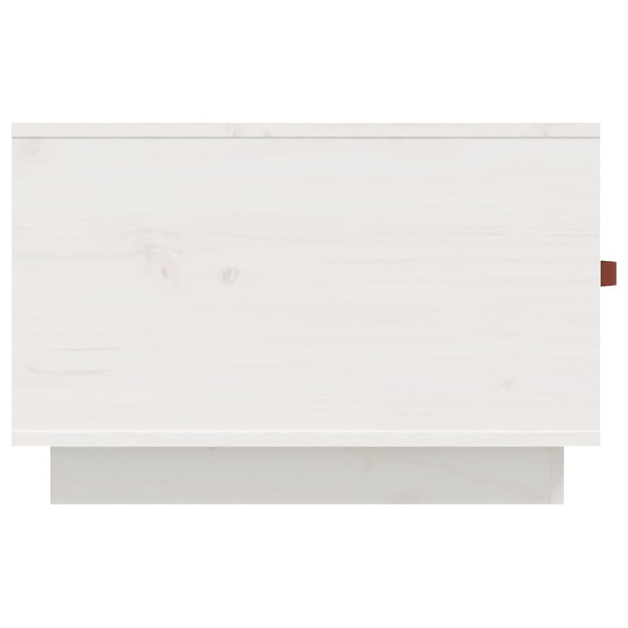Salontafel 60X53X35 Cm Massief Grenenhout Wit