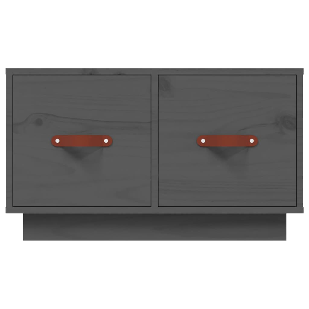 Salontafel 60X53X35 Cm Massief Grenenhout Grijs