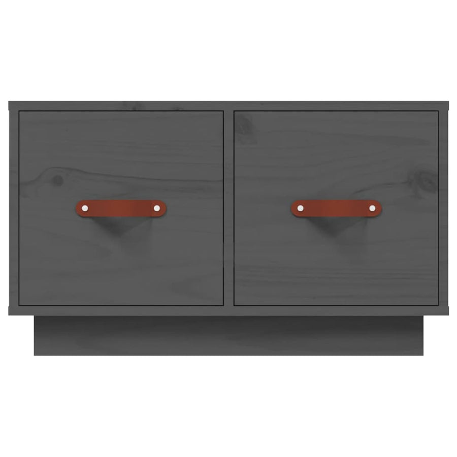Salontafel 60X53X35 Cm Massief Grenenhout Grijs