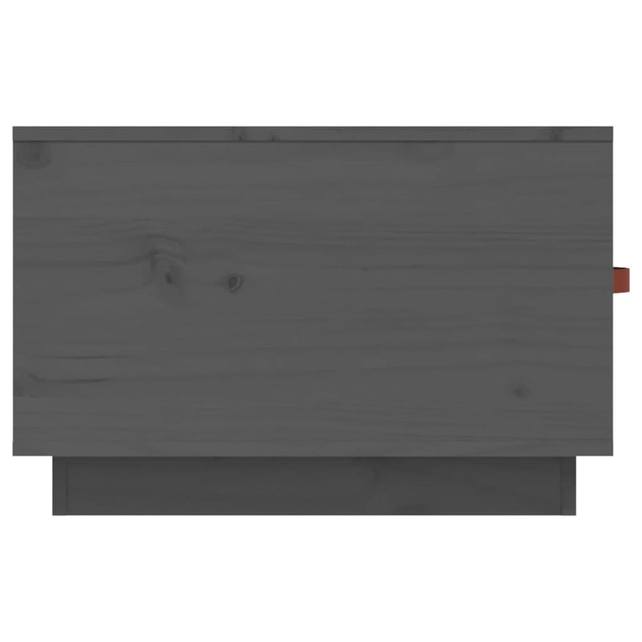 Salontafel 60X53X35 Cm Massief Grenenhout Grijs