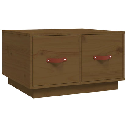 Salontafel 60X53X35 Cm Massief Grenenhout Honingbruin