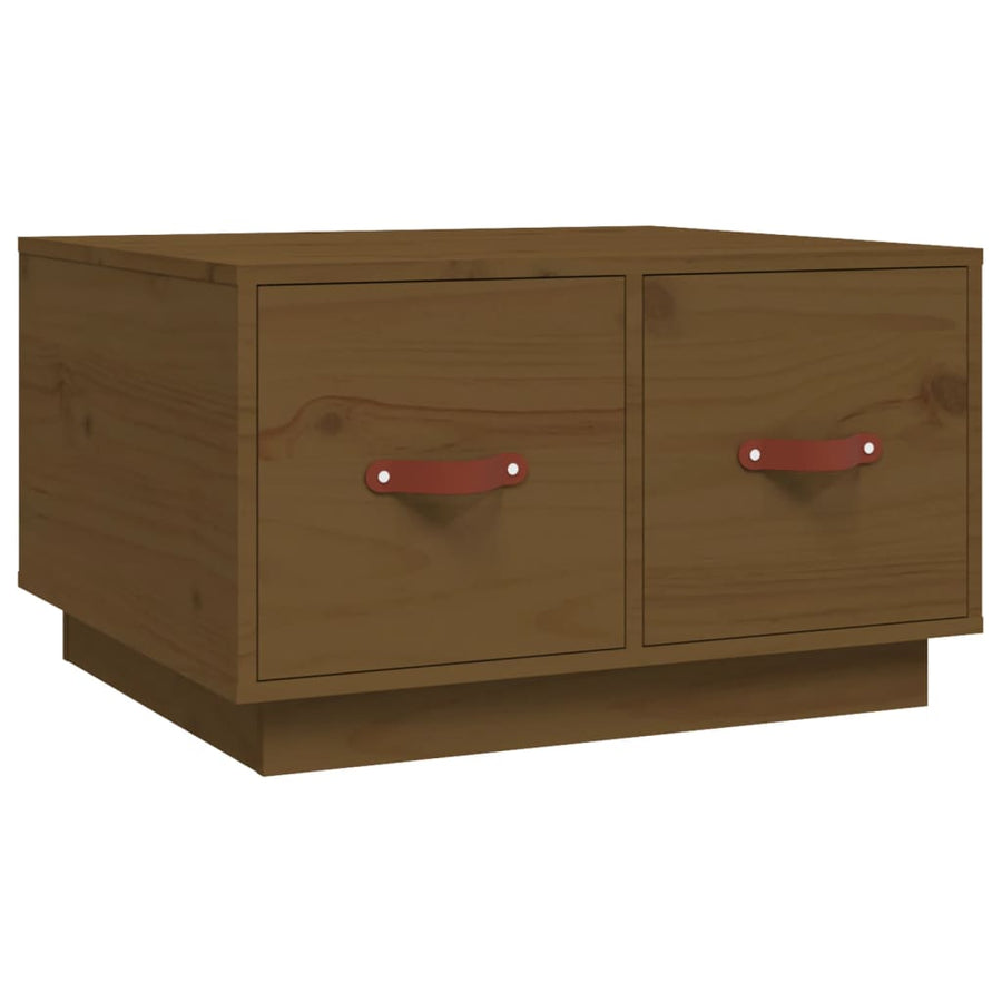 Salontafel 60X53X35 Cm Massief Grenenhout Honingbruin