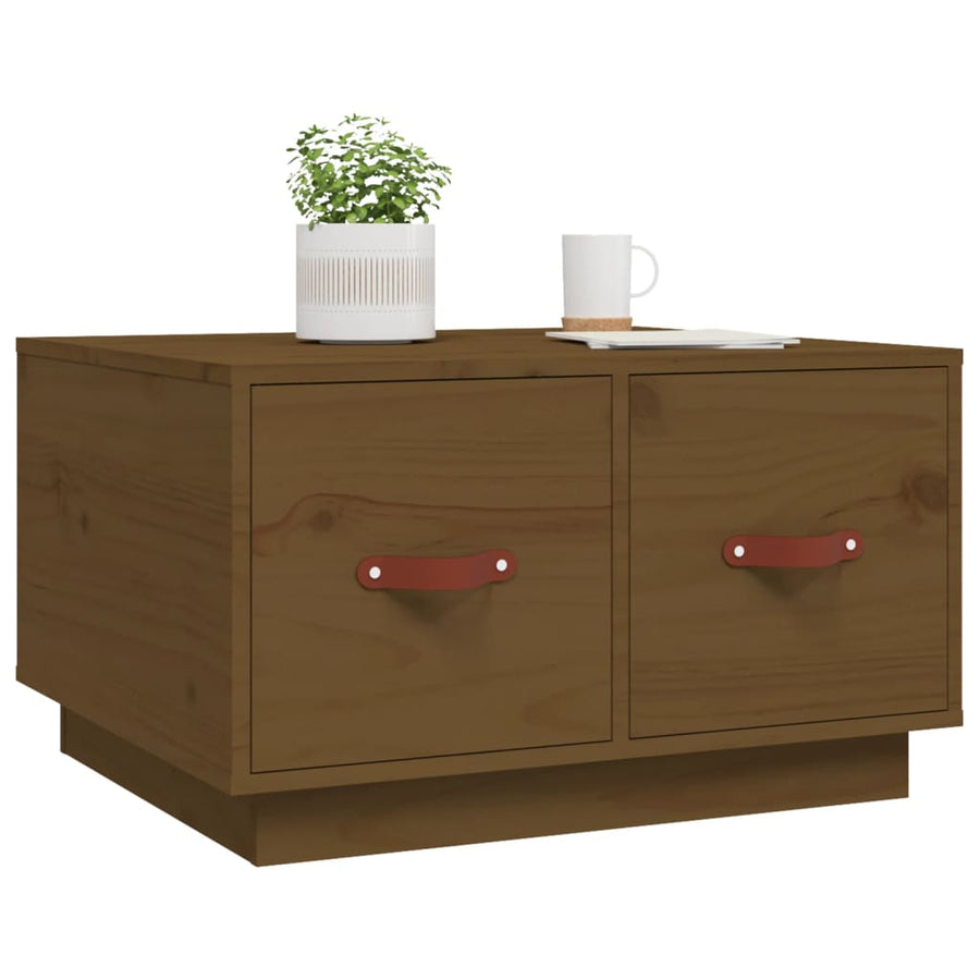 Salontafel 60X53X35 Cm Massief Grenenhout Honingbruin