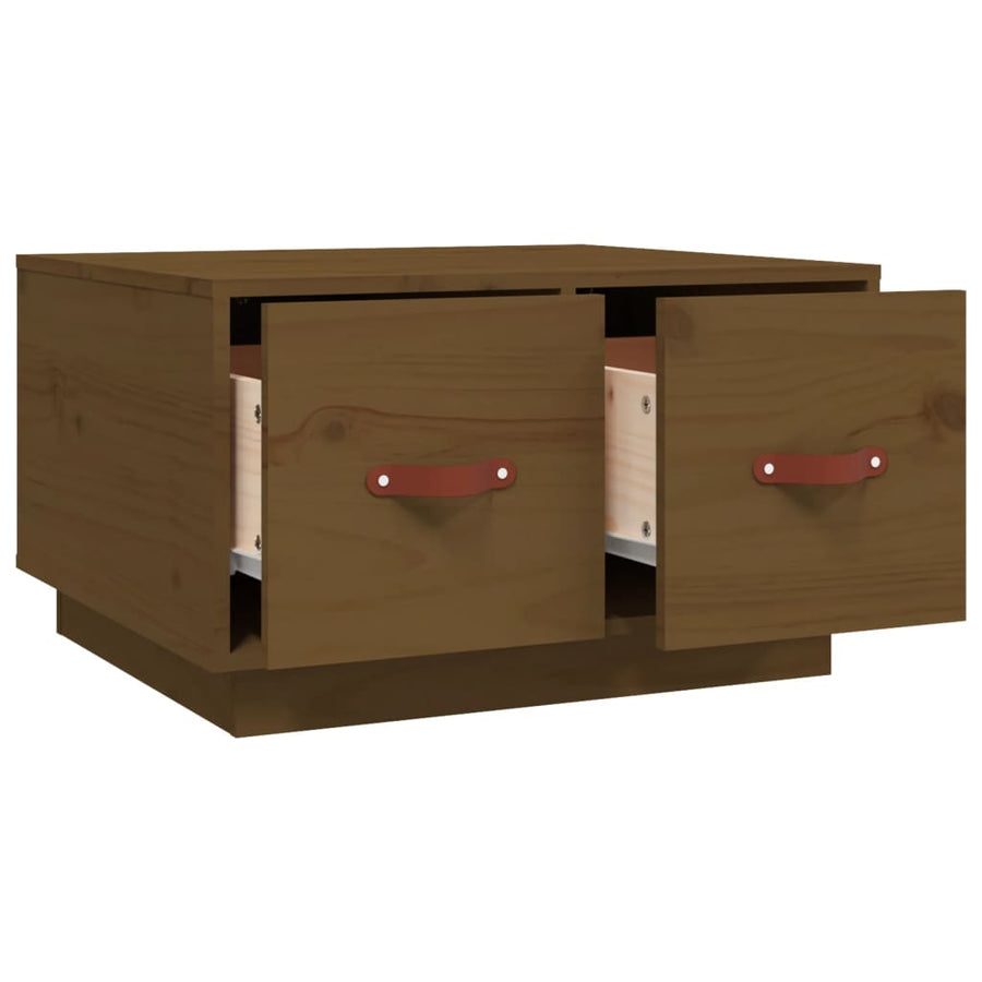 Salontafel 60X53X35 Cm Massief Grenenhout Honingbruin
