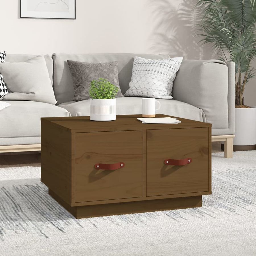 Salontafel 60X53X35 Cm Massief Grenenhout Honingbruin