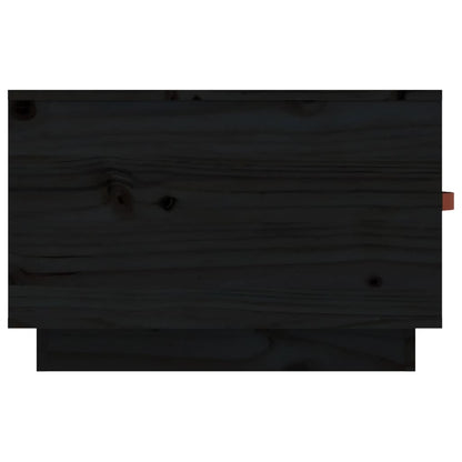 Salontafel 60X53X35 Cm Massief Grenenhout Zwart