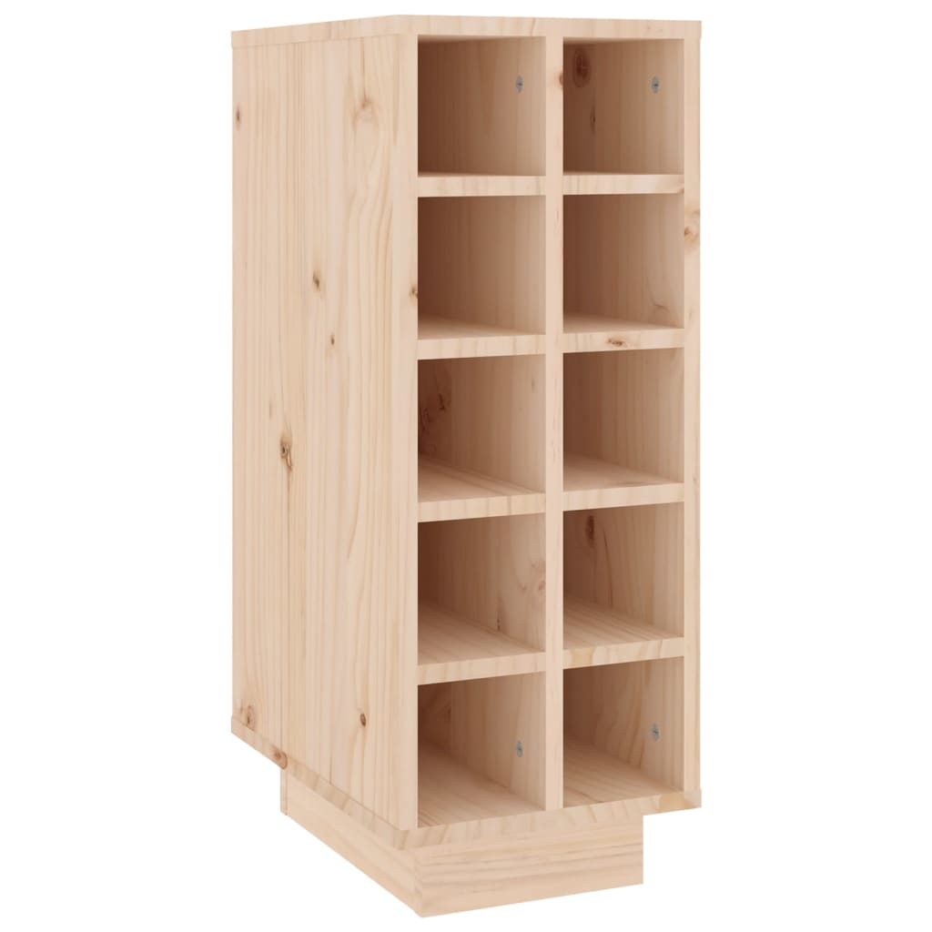 Wijnkast 23X34X61 Cm Massief Grenenhout