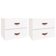 Nachtkastjes 2 St Wandgemonteerd 50X36X40 Cm Wit