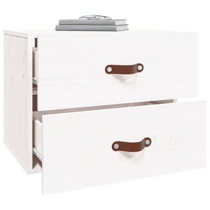 Nachtkastjes 2 St Wandgemonteerd 50X36X40 Cm Wit