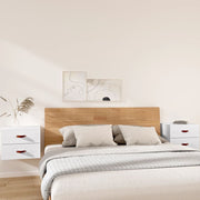 Nightstands 2 pcs wall-mounted 50x36x40 cm white