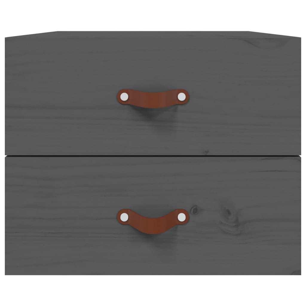Nachtkastjes 2 St Wandgemonteerd 50X36X40 Cm Grijs