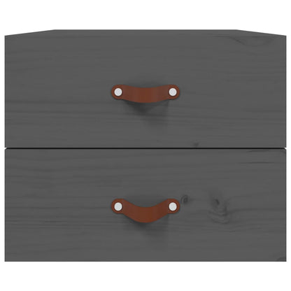 Nachtkastjes 2 St Wandgemonteerd 50X36X40 Cm Grijs