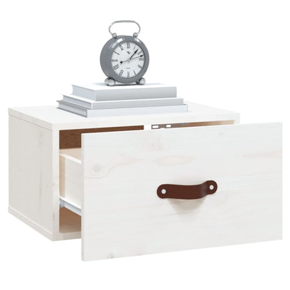 Nachtkastje Wandgemonteerd 40X29,5X22 Cm Wit