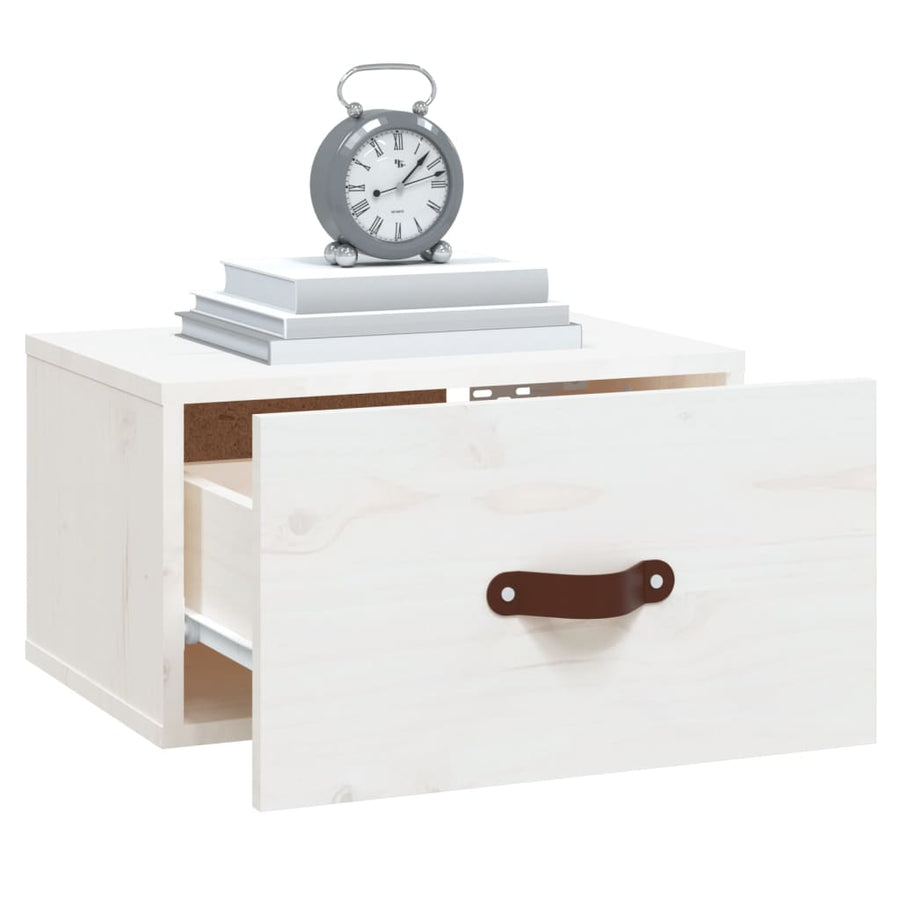 Nachtkastje Wandgemonteerd 40X29,5X22 Cm Wit